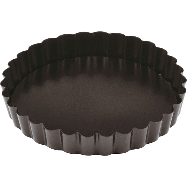 Форма для выпечки съемное дно; сталь, антипригарное покрытие; диаметр=12, высота=2, длина=12, ширина=12 см.; цвет: черный