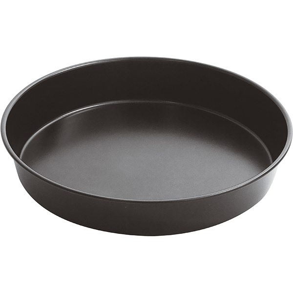Форма для выпечки; сталь, антипригарное покрытие; диаметр=32, высота=5 см.; цвет: черный