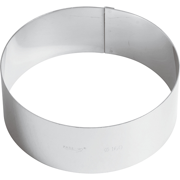 Кольцо кондитерское; сталь нержавеющая; диаметр=160, высота=60 мм; металлический