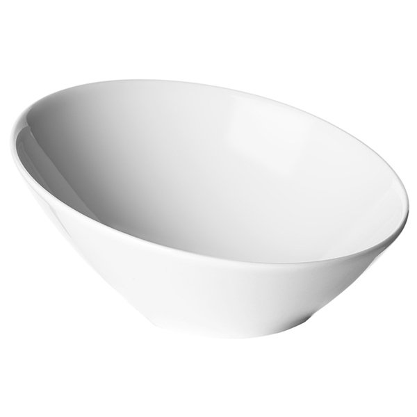 Салатник «Монако Вайт»; материал: фарфор; 335 мл; диаметр=176, высота=85 мм; белый