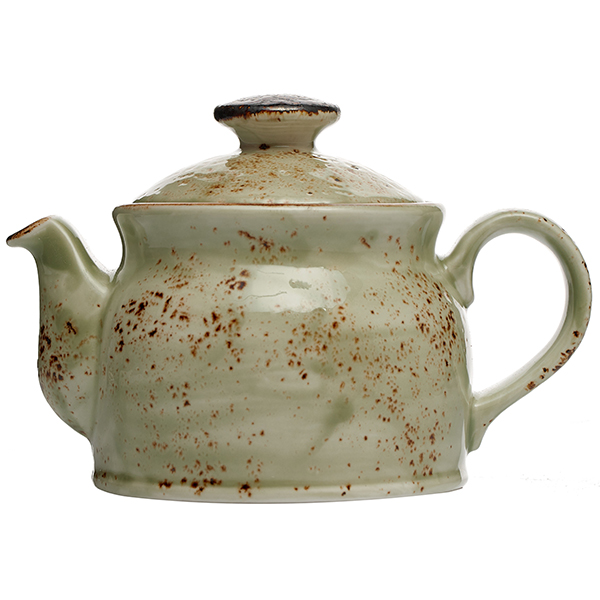 Чайник «Крафт»; материал: фарфор; 425 мл; зеленый