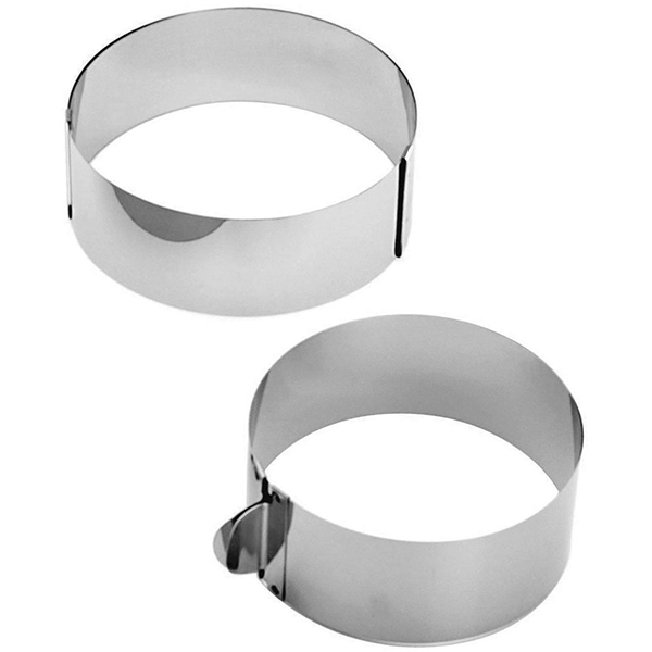 Кольцо кондитерское, раздвижное диаметр=16-32 см.; сталь нержавеющая; высота=7 см.; металлический