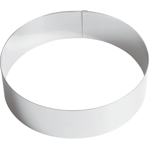 Кольцо кондитерское; сталь нержавеющая; диаметр=220, высота=60 мм; металлический