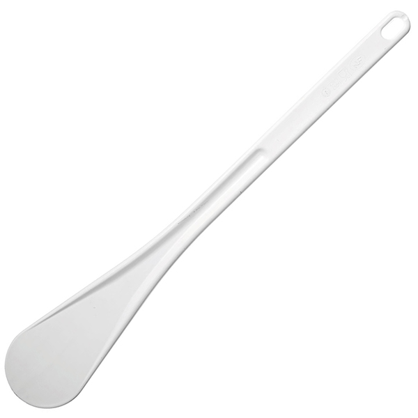 Лопатка кухонная; пластик; длина=25 см.; белый