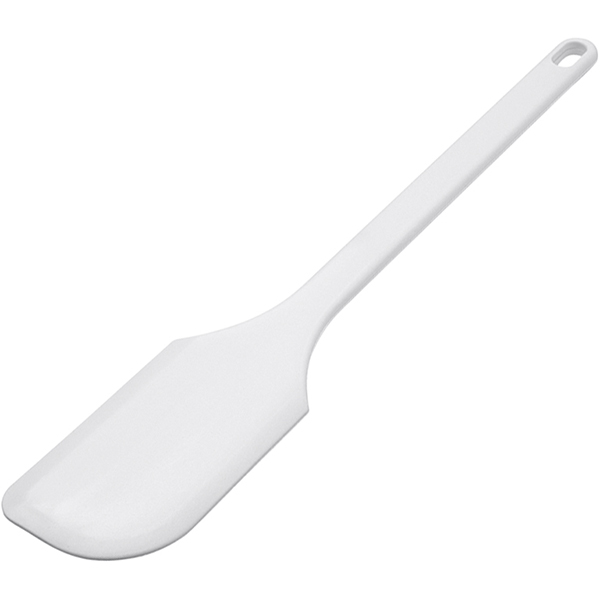 Лопатка кухонная «Экзогласс»; пластик; высота=5, длина=35, ширина=7 см.; белый
