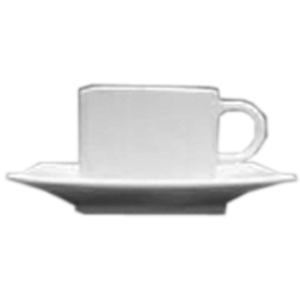 Чашка чайная «Виктория-отель»; материал: фарфор; 190 мл; диаметр=8, высота=6, длина=10.5 см.; белый