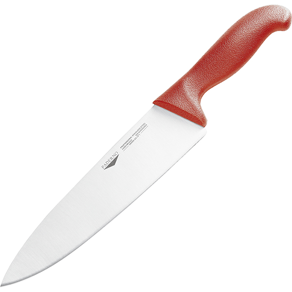 Нож поварской  сталь, пластик  длина=30, ширина=3 см. Paderno