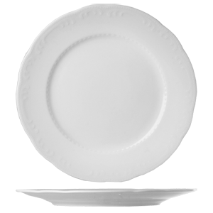 Тарелка мелкая «В.Виена»; материал: фарфор; диаметр=21 см.; белый