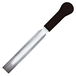 Нож для хамона; сталь, пластик; длина=39/21, ширина=3.2 см.; металлический, цвет: черный