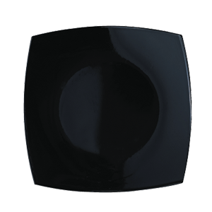 Тарелка мелкая «Квадрато»; стекло; длина=19, ширина=19 см.; цвет: черный