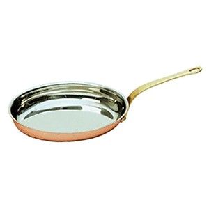 Сковорода овальная; сталь нержавеющая,медь