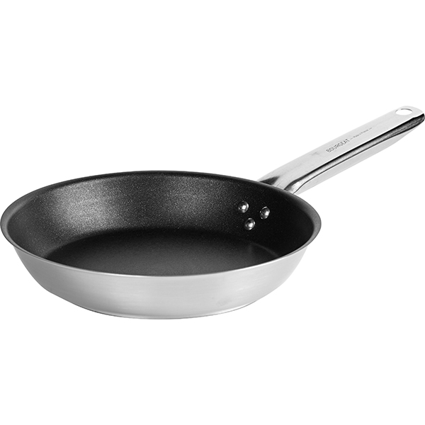 Сковорода; сталь нержавеющая, тефлон; диаметр=20, высота=4, длина=38, ширина=20 см.; металлический, цвет: черный