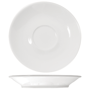 Блюдце «Кунстверк»; материал: фарфор; диаметр=14.5 см.; белый
