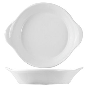 Сковорода порционная «Кунстверк»; материал: фарфор; 500 мл; диаметр=22.5, высота=22, длина=43, ширина=39 см.; белый