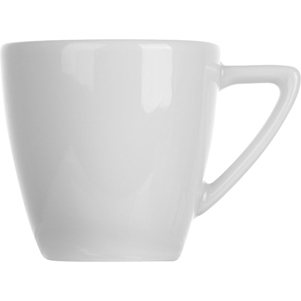 Чашка кофейная «Классик»; материал: фарфор; 150 мл; диаметр=7, высота=7.5, ширина=10 см.; белый