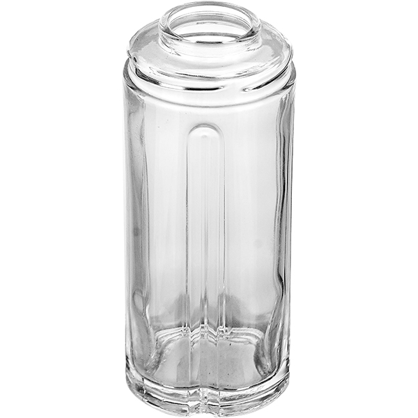 Емкость для масла/уксуса без крышки «Геометрия»; стекло,металл; 235 мл; диаметр=55, высота=175, длина=55 мм; прозрачный,металлич
