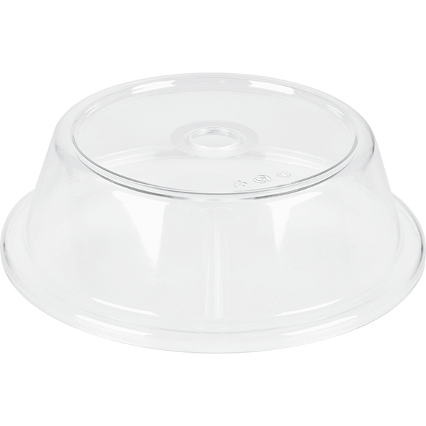 Крышка для тарелки; поликарбонат; диаметр=24, высота=6.7 см.; прозрачный