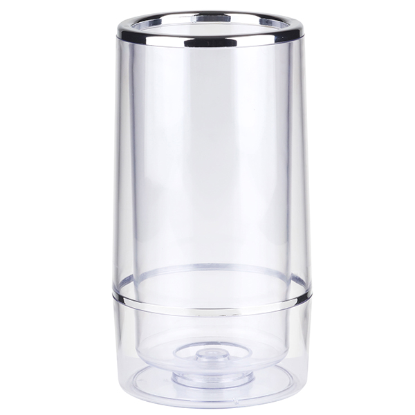 Емкость для охлаждения бутылок; абс-пластик; диаметр=11.5, высота=23 см.; прозрачный