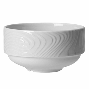 Супница, Бульонница (бульонная чашка) «Оптик»; материал: фарфор; 290 мл; диаметр=10, высота=6 см.; белый