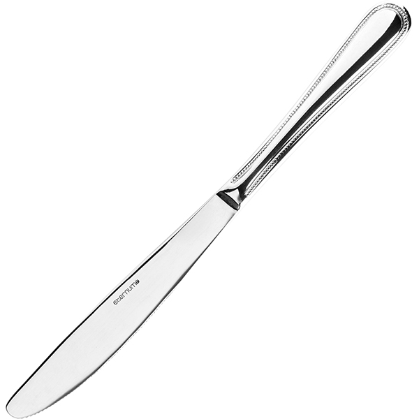 Нож столовый «Перле»; сталь нержавеющая; длина=215/115, ширина=4 мм; металлический