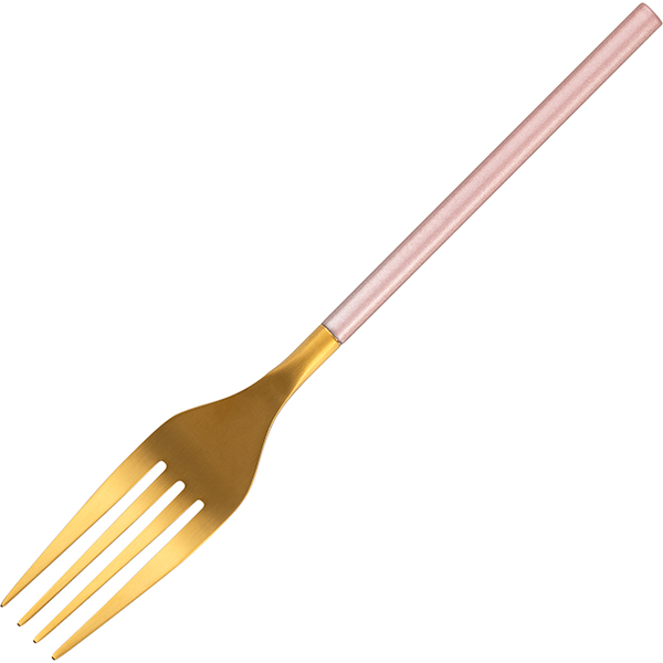 Вилка столовая «Дистрикт Пинк Голд Мэтт»; сталь нержавеющая; L=200, B=26мм; золотой, розовый