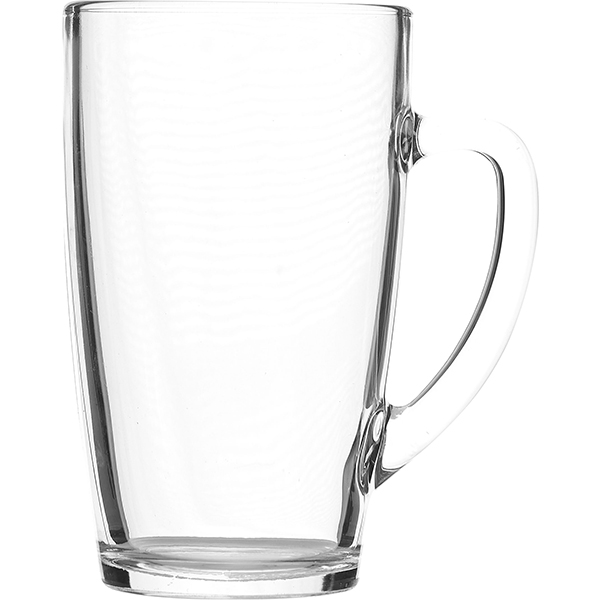 Кружка «Каппучино»; стекло; 420 мл; диаметр=78, высота=138, длина=110 мм; прозрачный