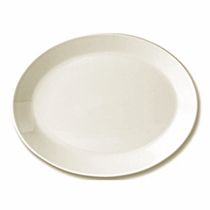 Блюдо овальное «Айвори»; материал: фарфор; высота=20, длина=280, ширина=215 мм; слоновая кость