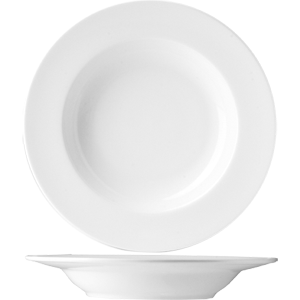 Блюдо для пасты «Олива»; материал: фарфор; 500 мл; диаметр=27, высота=4.5 см.; белый